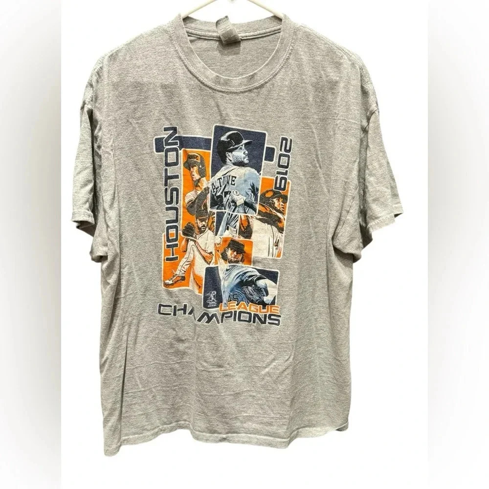 FREE W PURCHASE Houston Astros 2019 champions shirt GRAY XL